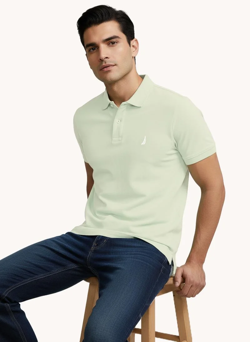 NAUTICA Men's Short Sleeve Solid Polo